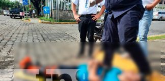 Motociclista lesionado tras impactar con vehículo en Managua