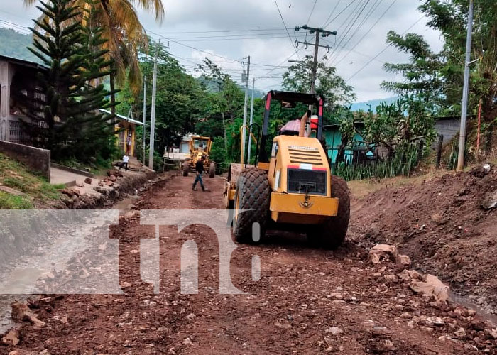 Avanza reparación de las calles de Rio Blanco, Matagalpa
