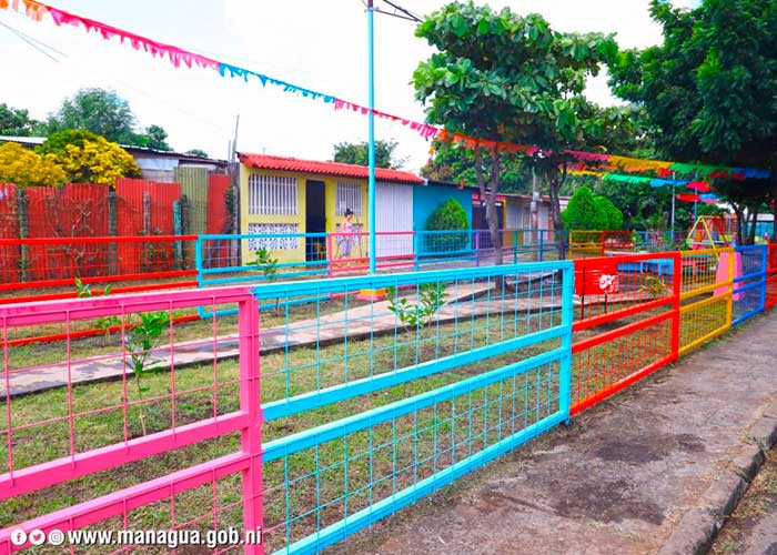 Parque nuevo apara las familias del barrio Paula Corea en Managua