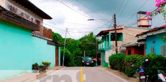 Pobladores estrenan calles adoquinadas en el barrio Cristo del Rosario, Ocotal