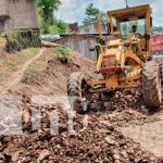 Avanza reparación de las calles de Rio Blanco, Matagalpa