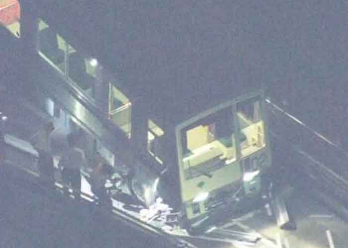 Tres heridos al descarrillarse un tren en Tokio durante el terremoto de 6,1
