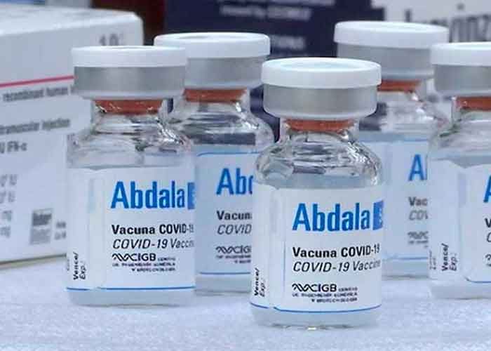 El mandatario resaltó que la vacuna cubana Abdala muestra una eficacia del 100 por ciento