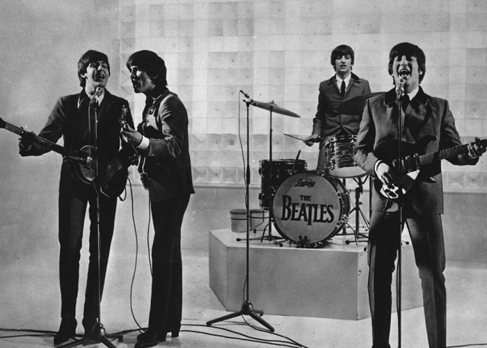 Los Beatles en un concierto