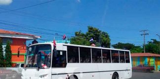 Buses nuevos de Rusia ya están circulando en Managua