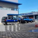 Parqueo de banco en Managua donde una mujer falleció