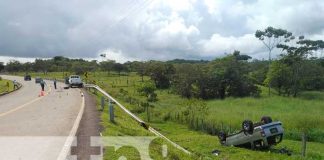 Dos personas que se movilizaban contra la via provocan accidente en Bluefields