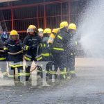 Ejercicio demostrativo de bomberas en curso en Nicaragua