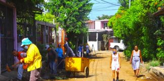 calles en su máximo avance