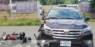 Camino al trabajo motociclista se accidenta en Managua