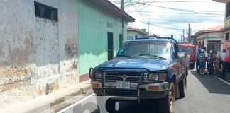 Impactado por una camioneta en Diriamba