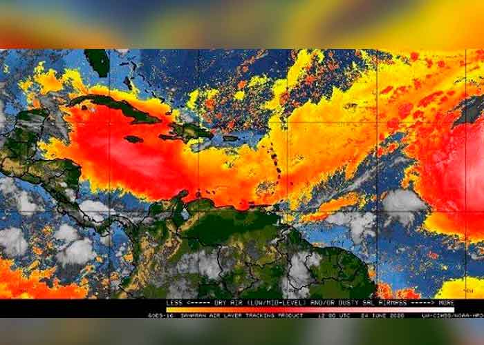 Polvo del Sahara acompañado de cenizas volcánicas de La Palma afectará a Cuba