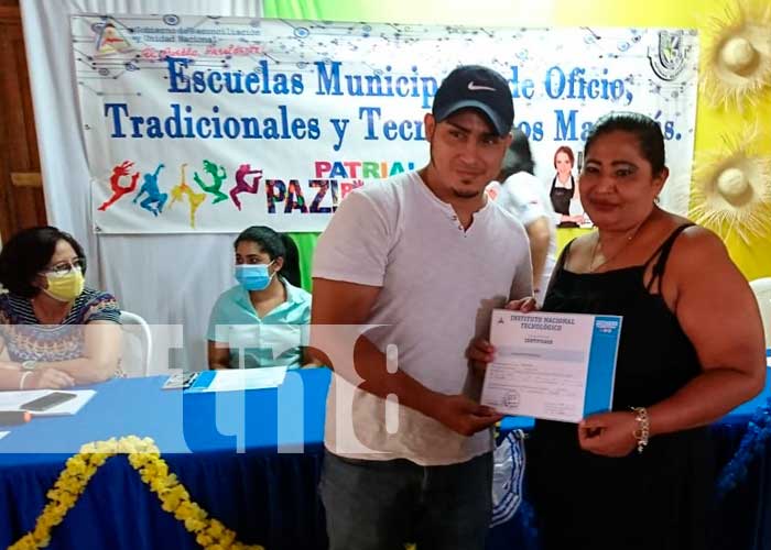 INATEC entrega certificado de cursos y carreras técnicas en Matiguás