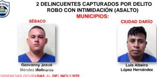 11 detenidos en Matagalpa