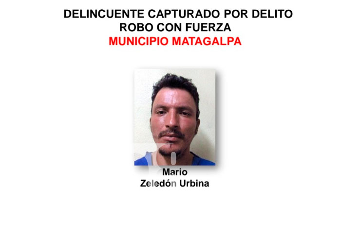 11 detenidos en Matagalpa