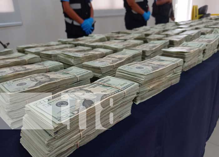 Incautación de dólares tras operativo en Nicaragua