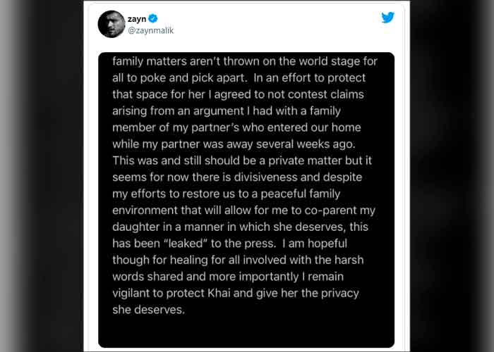 Gigi Hadid y Zayn Malik se separan tras escándalo de violencia familiar