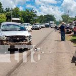 Termina lesionado al impactar contra un taxi