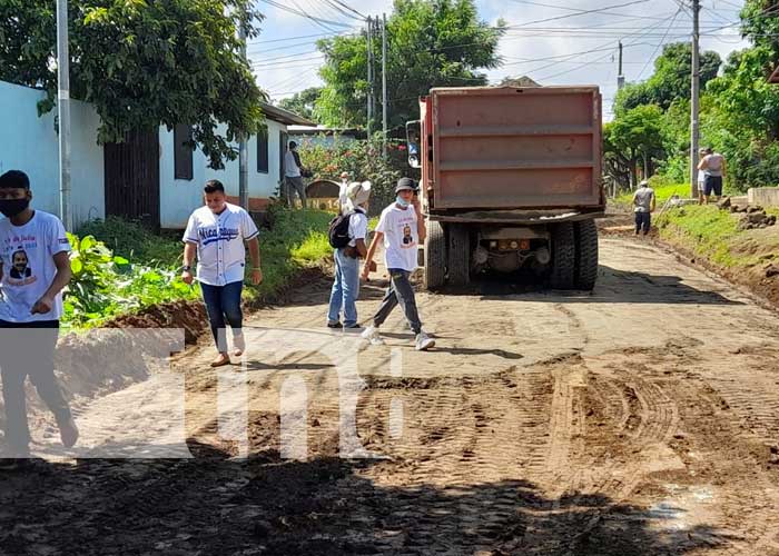 Obras para mejoramiento de calles en el barrio Carlos Núñez, Managua