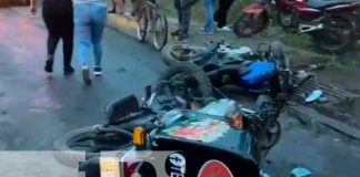 Choque de 2 motos en Juigalpa