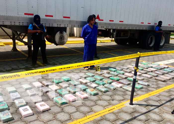 Policía Nacional incautó 90 kilos de cocaína en Chinandega