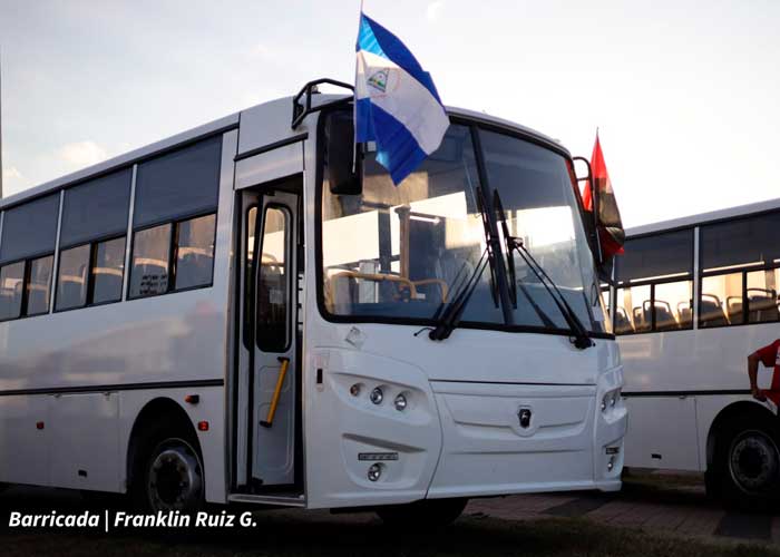 Nuevos buses rusos para la flota de TUC en Nicaragua