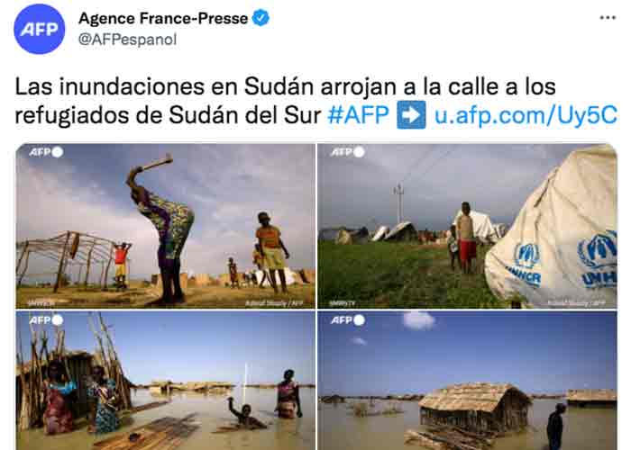 600.000 personas son afectadas por inundaciones en Sudán del Sur