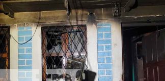 Registran un incendio en un barrio de Managua