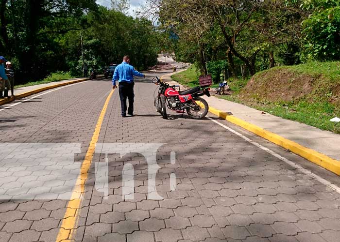 Motociclista termina lesionado en Río Blanco, Matagalpa