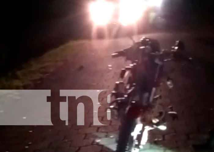 Accidente de tránsito en Chontales deja dos motociclistas lesionados