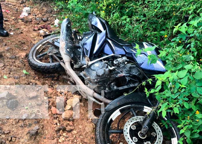 Motociclista lesionado tras accidente de tránsito en Juigalpa