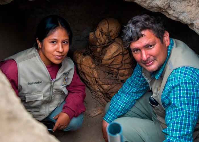 Hallan una momia en perfecto estado de conservación en Perú