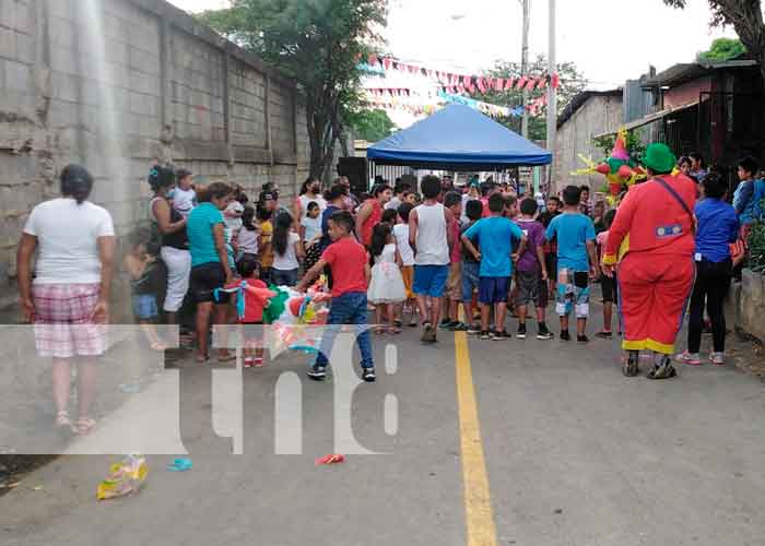 Pobladores del barrio Georgino Andrade, en Managua estrenaron nuevas calles