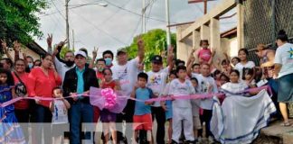 Pobladores del barrio Georgino Andrade, en Managua estrenaron nuevas calles