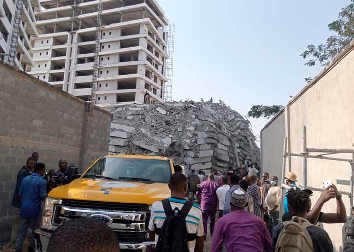 Colapso de un rascacielo en Lago-Nigeria