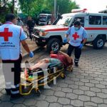 Escena del accidente de tránsito en Managua