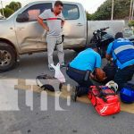 Escena de un accidente de tránsito en Nicaragua