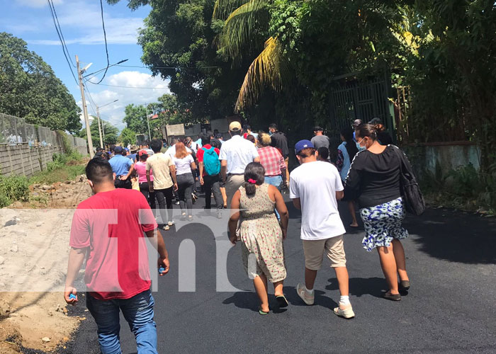 Barrio Laureles Sur en Managua estrena calles nuevas