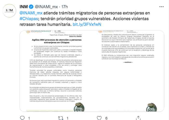 Dos caravanas de migrantes se entregan a autoridades mexicanas