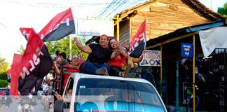 Celebran triunfo del FSLN en Chinandega