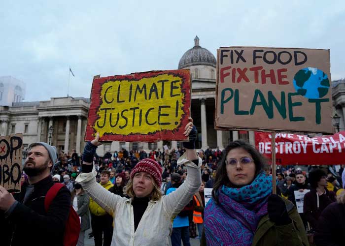 Marchas en todo el mundo por la justicia climática en la COP26