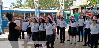 Coros estudiantiles de Managua para recibir las fiestas navideñas