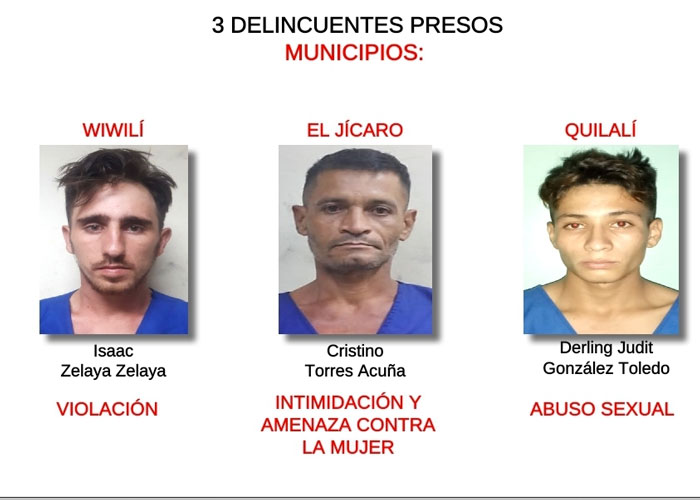 Operatividad policial logra captura de 6 personas en Ocotal