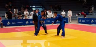 Final de campeonato de judo en juegos juveniles Managua 2021