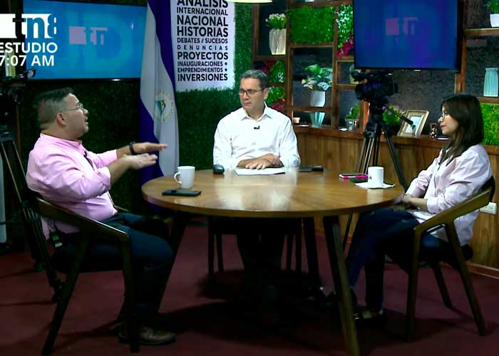 Estudio TN8 hablando de la cobertura Elecciones Nicaragua 2021 