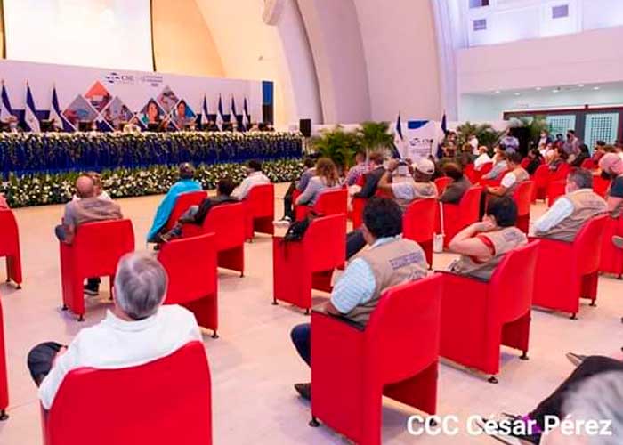 Presentación de los resultados en Elecciones Nicaragua 2021