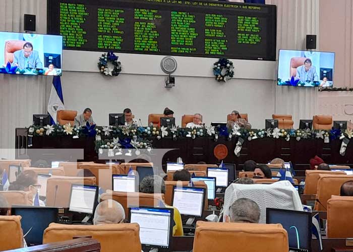Sesión en el Parlamento de Nicaragua 