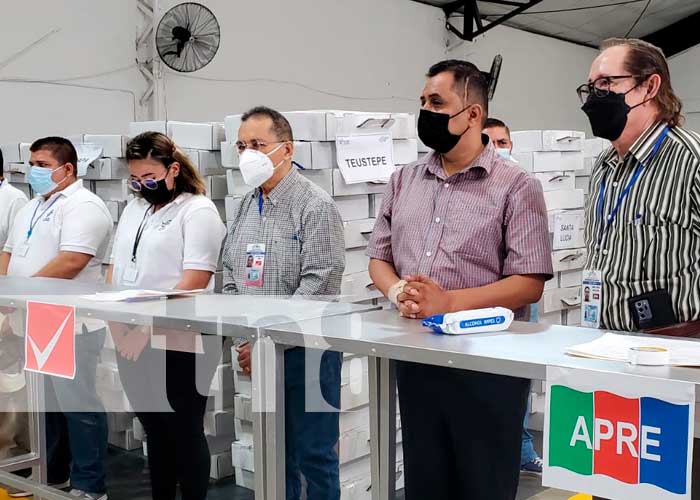 Maletas electorales listas y resguardadas en Nicaragua
