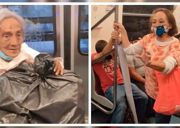 Mujer hace "exorcismo" en el metro de México: ¡Diablo mentiroso!