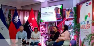 Conferencia sobre proyecto de Nica Mujeres, apoyo del MEFCCA en Nicaragua